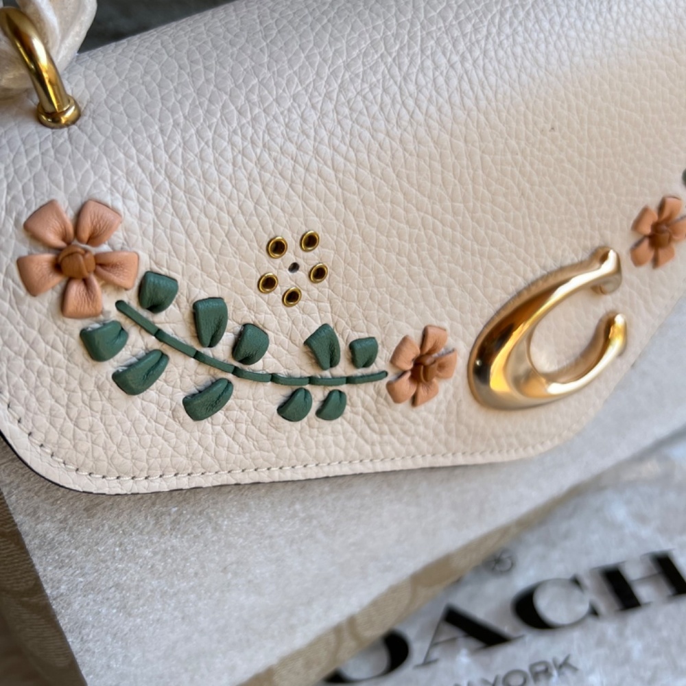 COACH GORGEOUS Tammie Bag In Signature Canvas Floral Whipstitch - Picture 12 of 12